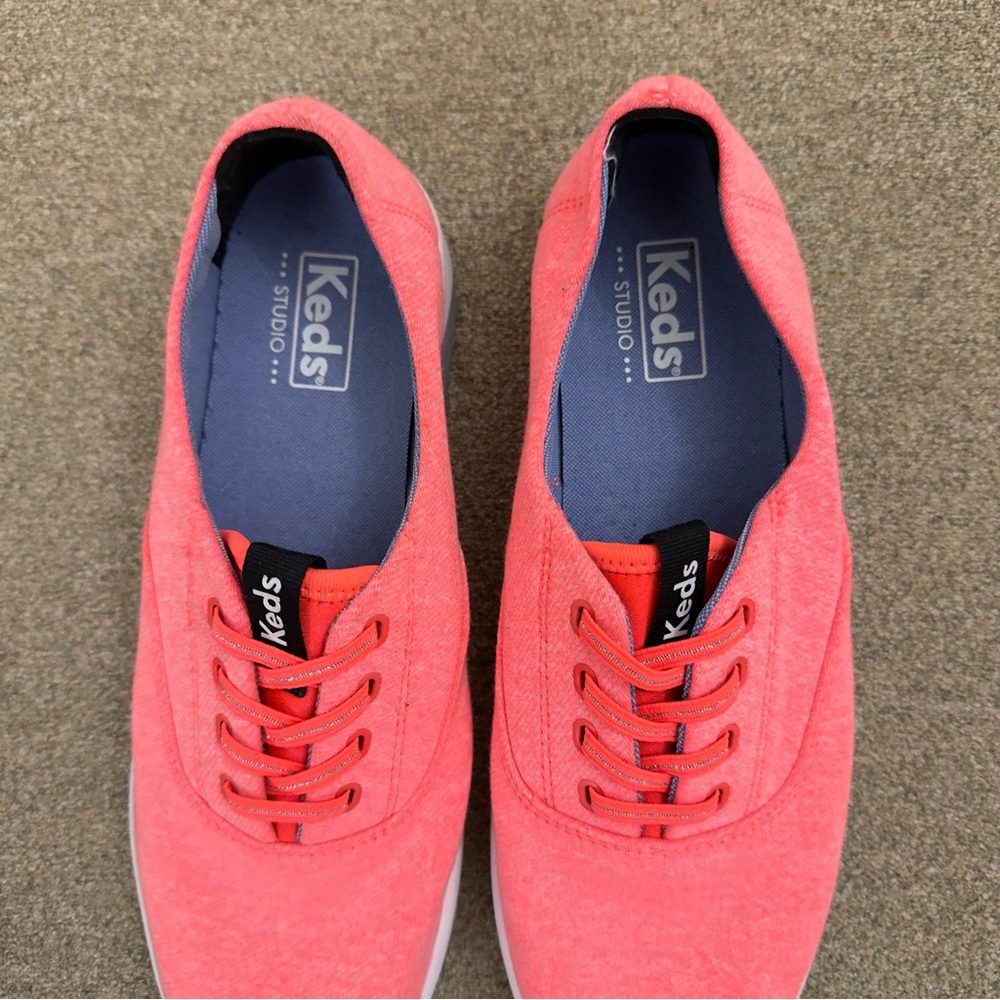 Keds Coral Canvas Lace-Up Sneakers Size 10 - Picture 2 of 10